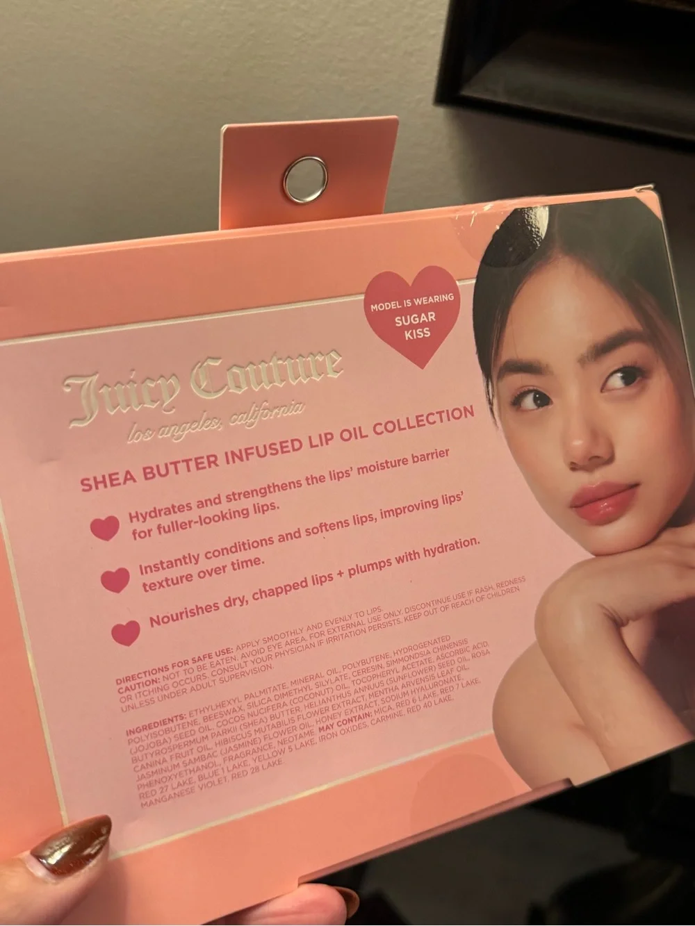 Juicy Couture Shea Butter Lip Oil Set - Pink, Peach, Mauve, Coral, Clear